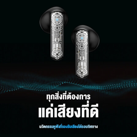หูฟังเกมมิ่งไร้สาย ONIKUMA T1 TWS BLUETOOTH GAMING EARPHONES - สีดำ_5